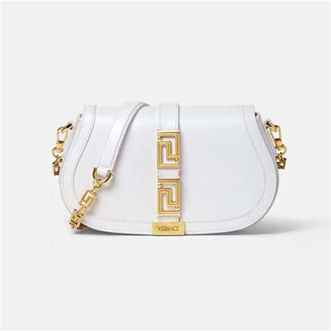 versace shoulder bag white iconic